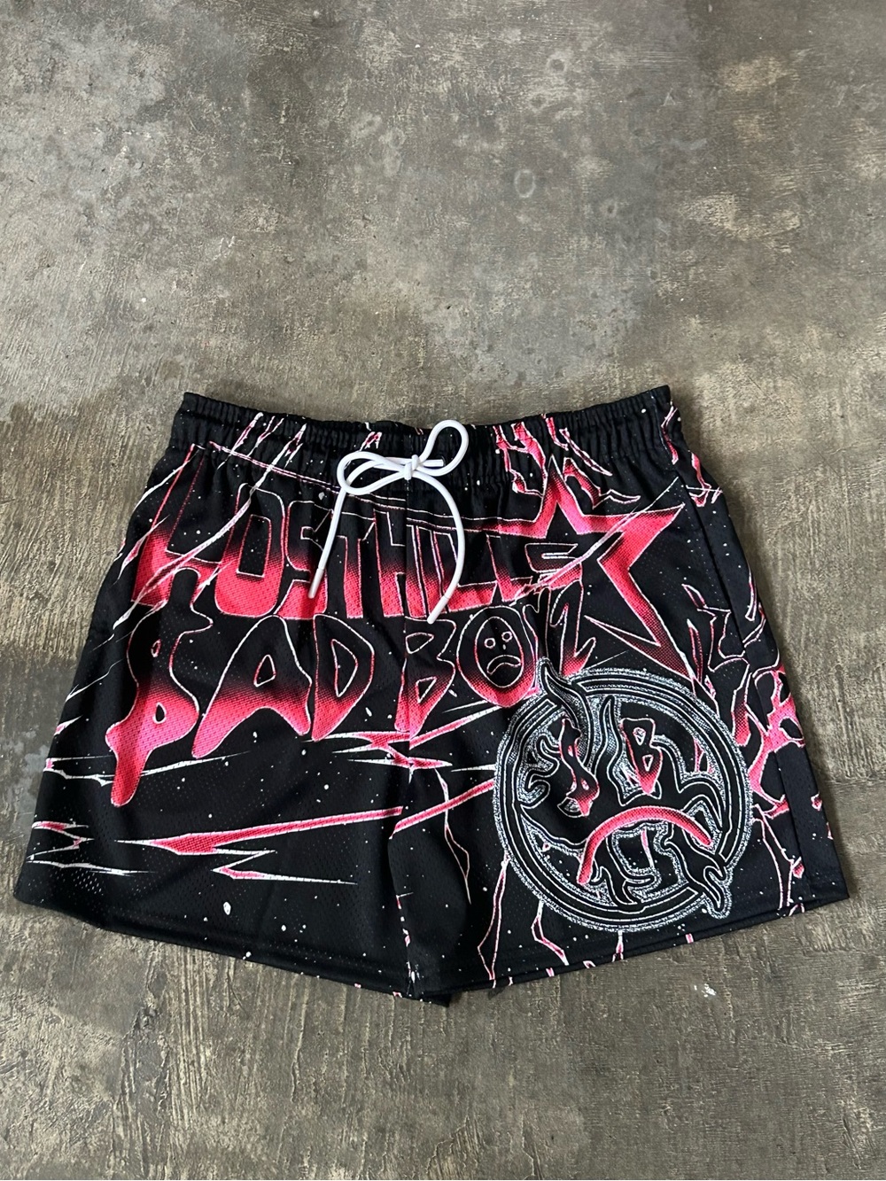Sadboyz x Lost Hills - $ad Face Graphic Athletic Shorts